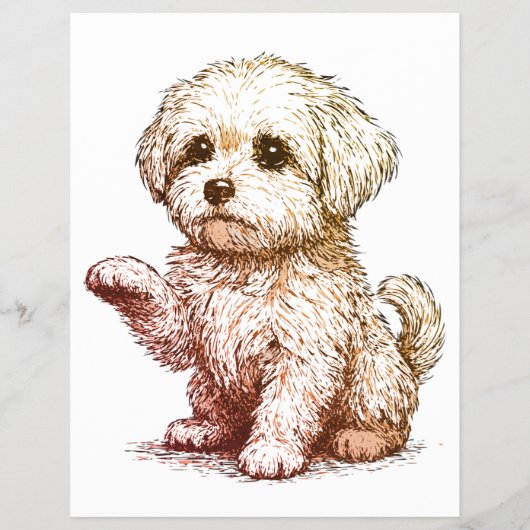 Dog adopt Flyer Template Tear Off  チラシ (裏面)