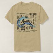 Dog Agility Word Cloud Gear Tシャツ (デザイン正面)