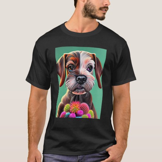 Dog Among the Succulents Tシャツ (正面)
