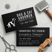 Dog And Cat Groomer Modern Bold Professional 名刺