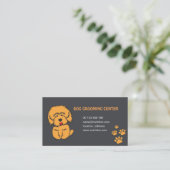 dog and cat grooming business card  名刺 (スタンド正面)
