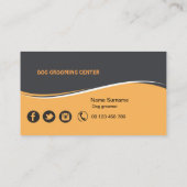dog and cat grooming business card  名刺 (裏面)