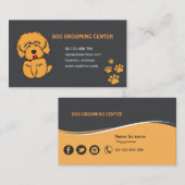 dog and cat grooming business card  名刺 (正面/裏面)