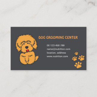 dog and cat grooming business card  名刺