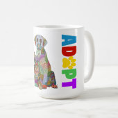 Dog and Cat Pet Adoption Awareness Mug コーヒーマグカップ (正面右)