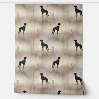 Dog and Deer Wall Paper 壁紙