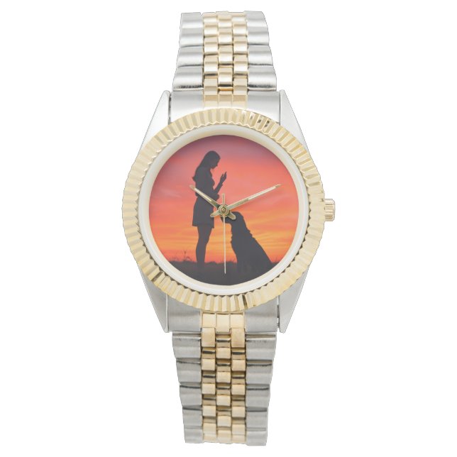 dog and girl  Watches 腕時計 (正面)