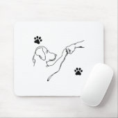 Dog And People Punch Hand Dog Friendship Fist Bump マウスパッド (マウス)