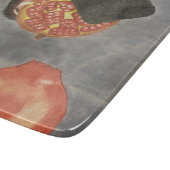 Dog and pomegranate cutting board カッティングボード (角)
