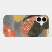 Dog and pomegranate phone case iPhone 16ケース (裏面横)