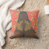 Dog and strawberry pillow クッション (ブランケット)