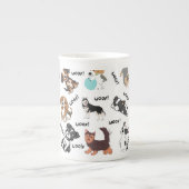 Dog and Woof   ボーンチャイナマグカップ (正面)