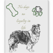 Dog art シール (正面)