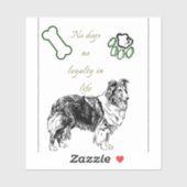 Dog art シール (シート)