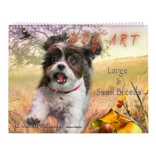 DOG ART #1 Large & Small Breeds カレンダー (カバー)