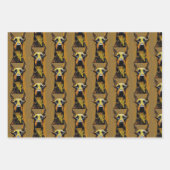 Dog Art Set ラッピングペーパーシート (正面2)