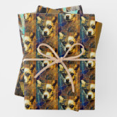Dog Art Set ラッピングペーパーシート (インサイチュ)