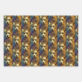 Dog Art Set ラッピングペーパーシート (正面)