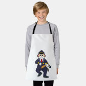 Dog as Police officer with Police uniform エプロン (着用した状態)