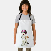 Dog at Football Sport エプロン (インサイチュ)