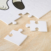 Dog at Football Sport ジグソーパズル (側面)