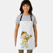 Dog at Music with Guitar エプロン (インサイチュ)