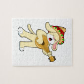 Dog at Music with Guitar ジグソーパズル (横)