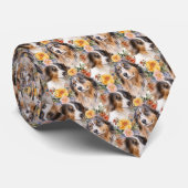 Dog Aussie Lover Canine Retro Custom Tie ネクタイ (ロール)