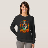 Dog Australian Shepherd Halloween Tシャツ (正面フル)