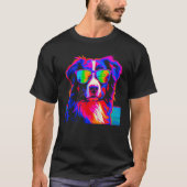 Dog Australian Shepherd Summer Tシャツ (正面)