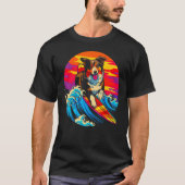 Dog Australian Shepherd Surf Tシャツ (正面)