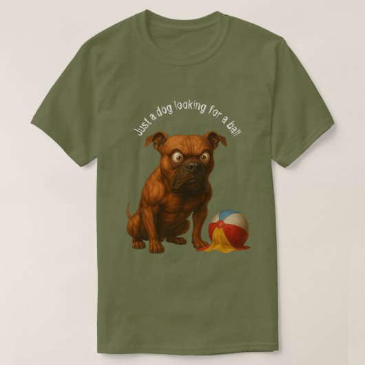 Dog Ball 01 T-Shirt Tシャツ (デザイン正面)