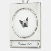 Dog Banner Ornament シルバープレートバナーオーナメント (左)