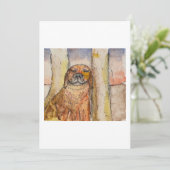 Dog Basking in the Sun Greeting Card 招待状 (スタンド正面)