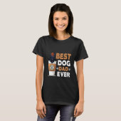 Dog    Best Dog Dad Ever Tシャツ (正面フル)
