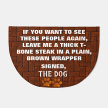 Dog Blackmail Doormat