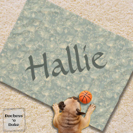Dog Blanket - Sage Green Botanical, Personalized フリースブランケット