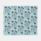  Dog Blanket with Name paws  gifts for dog lovers フリースブランケット (正面(横))