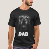 Dog Breed Face Lover Golden Retriever Dad Tシャツ (正面)