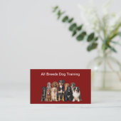 Dog Breeder Canine Theme Business Cards 名刺 (スタンド正面)