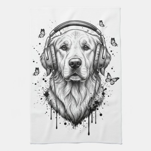 Dog Business キッチンタオル (縦)