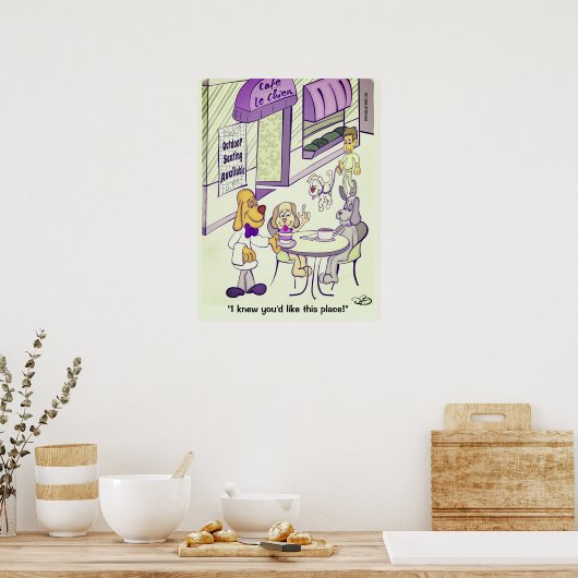 Dog Cafe ポスター (キッチン)