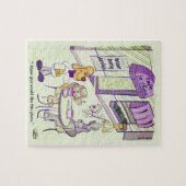 Dog Cafe Funny 8 x 10 Jigsaw Puzzle ジグソーパズル (横)