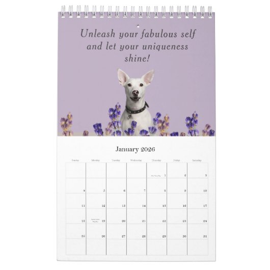 Dog  Calendar カレンダー (1月 2026)