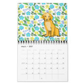DOG calendar カレンダー (3月 2027)