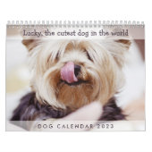 Dog Calendar 2023かわいい写真を追加 カレンダー (カバー)