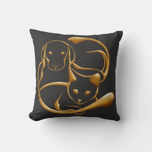 Dog & Cat クッション (正面)