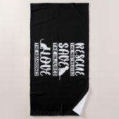 Dog Cat ビーチタオル (正面)