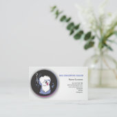 Dog & Cat Grooming Business Card. Pet Groomer. 名刺 (スタンド正面)