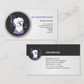 Dog & Cat Grooming Business Card. Pet Groomer. 名刺 (正面/裏面)